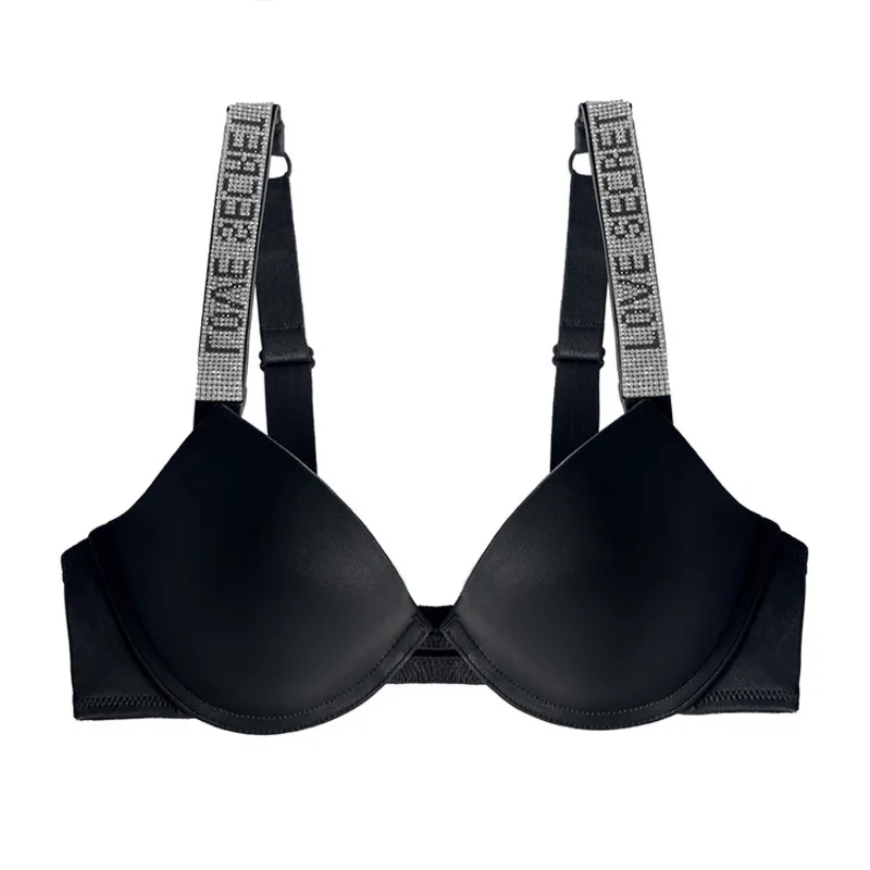 SP&CITY Luxury Rhinestone Gathered Sexy Women Bra Adjustable Upper Thin Seamless Bra Set Shiny Letter Female Underwear Set
SP&CITY Luxury Rhinestone Gathered Sexy Women Bra Adjustable Upper Thin Seamless Bra Set Shiny Letter Female Underwear Set