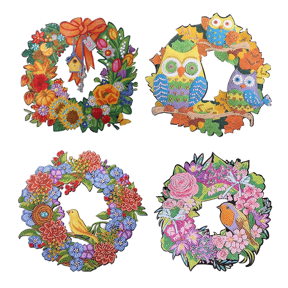 DIY Diamond Painting Wreath Handmade Crafts 5D Rhinestone Drawing Flower Garland Mosaic Drawing Home Door Decoration Party Gifts
DIY Diamond Painting Wreath Handmade Crafts 5D Rhinestone Drawing Flower Garland Mosaic Drawing Home Door Decoration Party Gifts