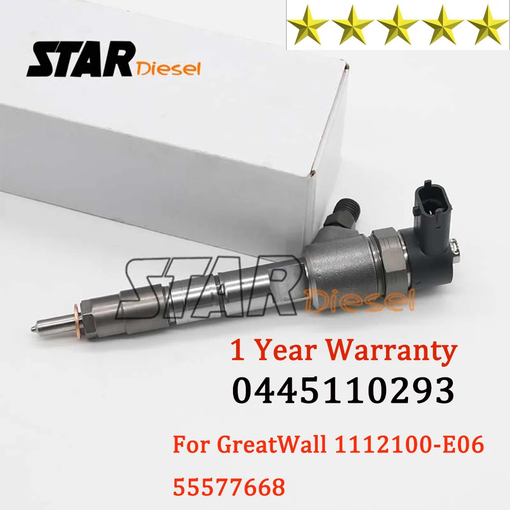 

STAR DIESEL 0445110293 (55577668) Auto Common Rail injector 1112100-E06 Fuel Injector 0 445 110 293 For GREAT WALL Hover