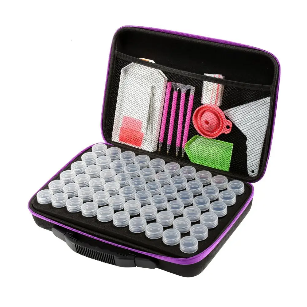 5D Diamond Painting Storage Box 60-Slot Diamond Painting Accessories Tools Jewelry Bead Storage Case with Diamond Painting Kits
5D Diamond Painting Storage Box 60-Slot Diamond Painting Accessories Tools Jewelry Bead Storage Case with Diamond Painting Kits