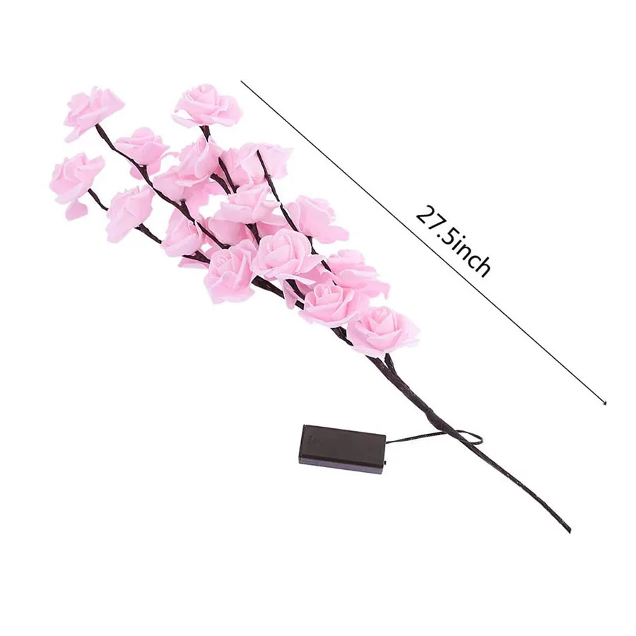 DIY LED Rose Flower Willow Branch Lamp 20 Bulbs Artificial Willow Floral Twig Xmas Wedding Party Garland Light
DIY LED Rose Flower Willow Branch Lamp 20 Bulbs Artificial Willow Floral Twig Xmas Wedding Party Garland Light