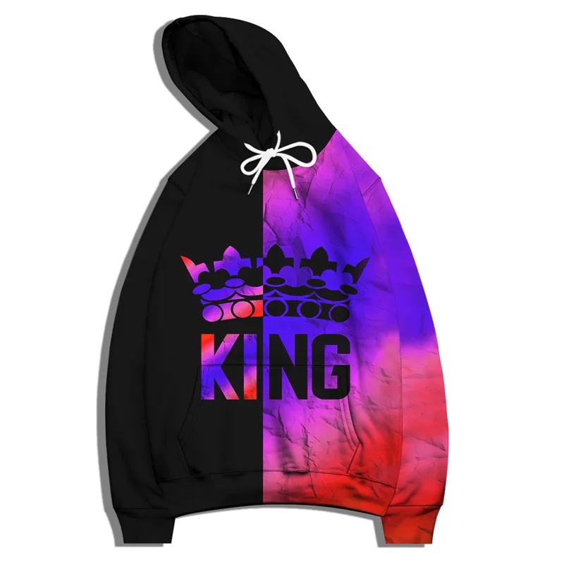 Women's Hoodie Crown KING Printing Oversized Pullover Fashion Plus Size Clothing S-6XL Casual Top Long Sleeve Sweater Sweatshirt
Women's Hoodie Crown KING Printing Oversized Pullover Fashion Plus Size Clothing S-6XL Casual Top Long Sleeve Sweater Sweatshirt