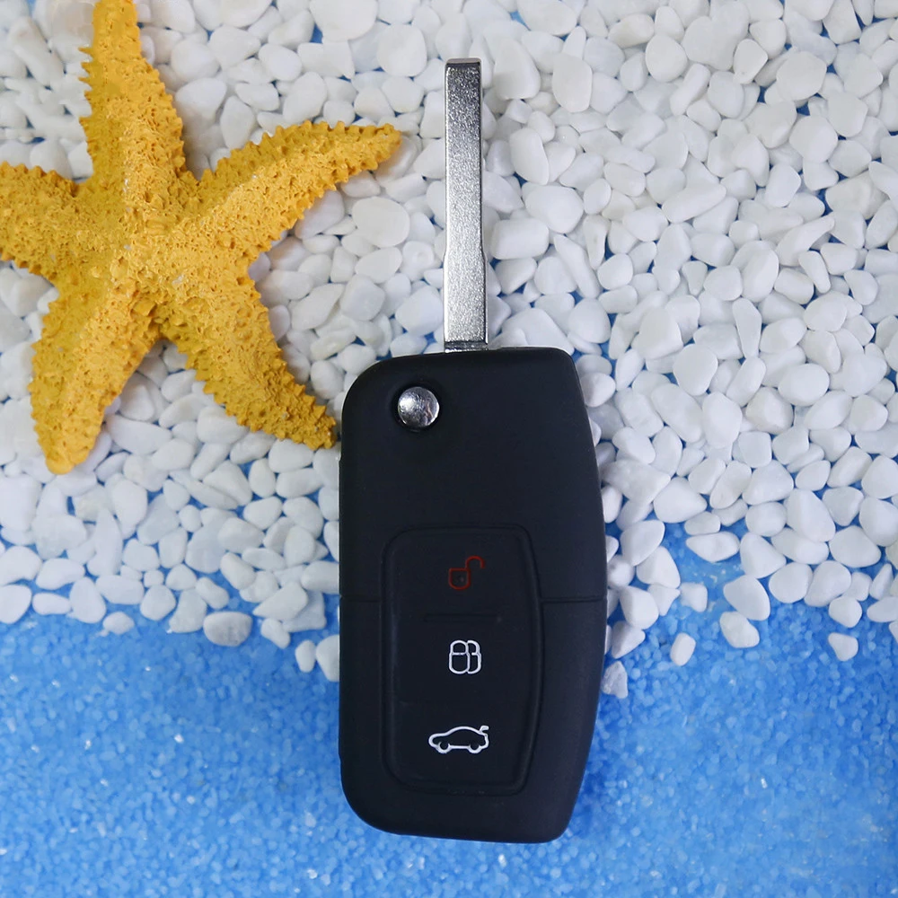 Silicone 3 Buttons Flip Folding Car Key Case Cover Protective Key Shell For Ford Focus 2 Mondeo New Fiesta Ecosport Car Styling
Silicone 3 Buttons Flip Folding Car Key Case Cover Protective Key Shell For Ford Focus 2 Mondeo New Fiesta Ecosport Car Styling