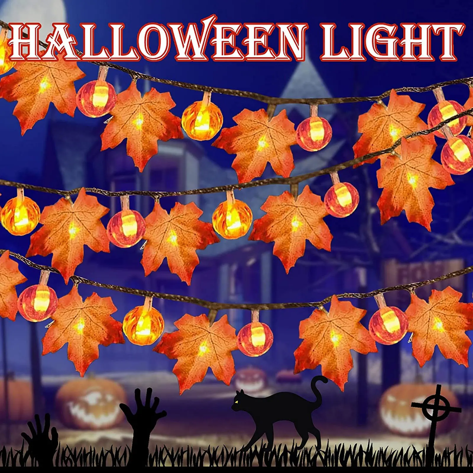 LED Pumpkin Shape String Light Battery Powered Maple Decorative Lamp String Light for Home Bedroom Garden Decoration
LED Pumpkin Shape String Light Battery Powered Maple Decorative Lamp String Light for Home Bedroom Garden Decoration