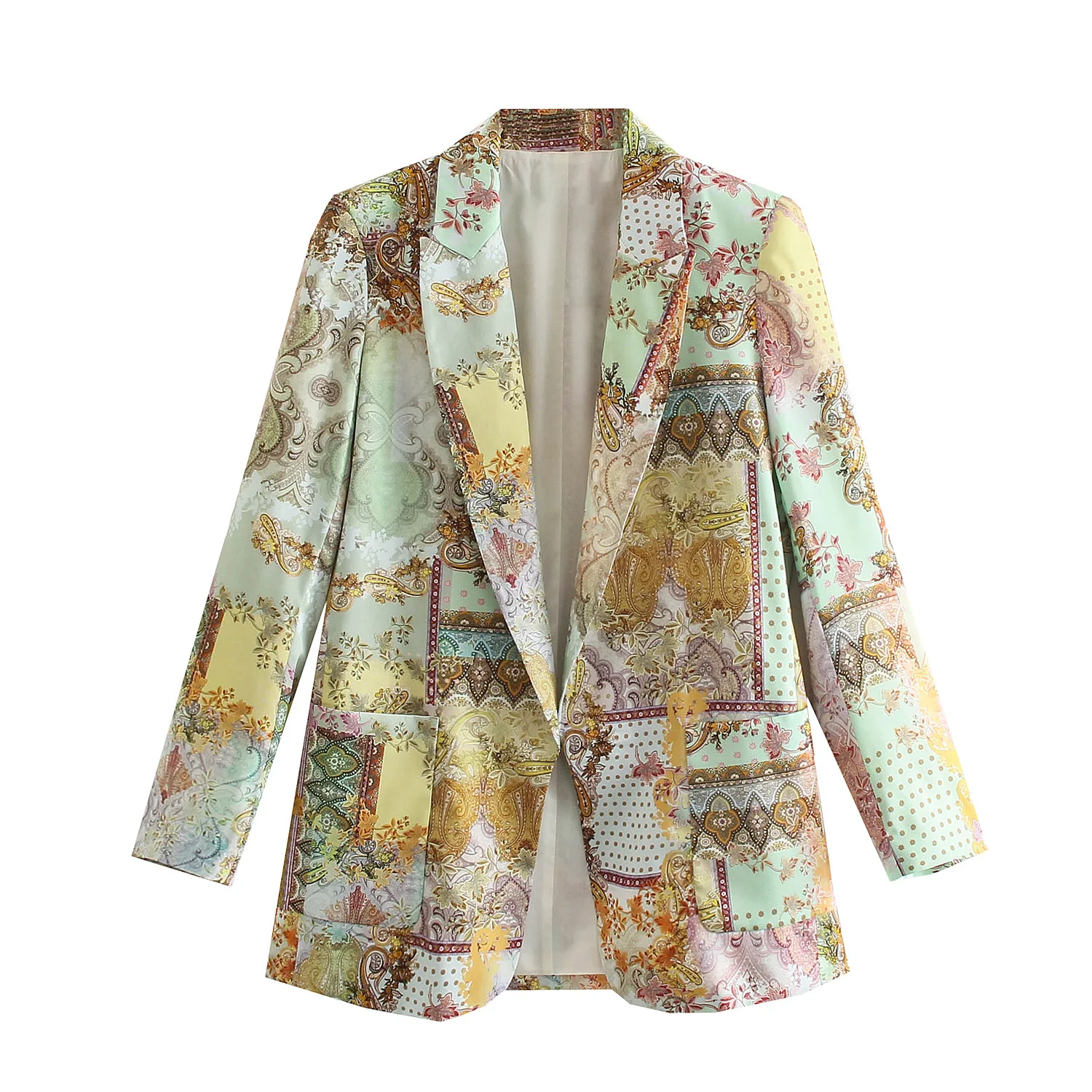 Women Blazer 2021 New Fashion Printed Double Pocket Loose Suit Jacket Women Blazer Suit Veste Female Elegant Commuter Blazer
Women Blazer 2021 New Fashion Printed Double Pocket Loose Suit Jacket Women Blazer Suit Veste Female Elegant Commuter Blazer