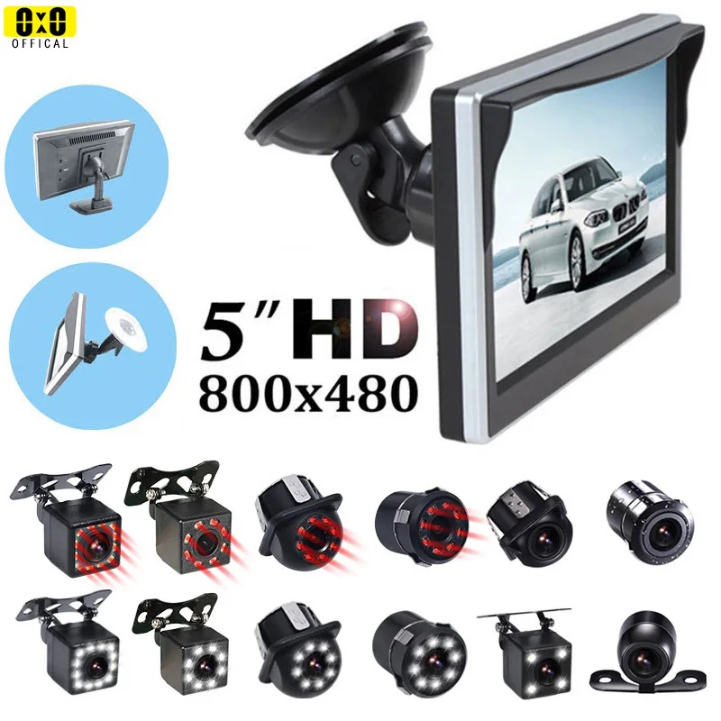 Car Monitor 5 inch Rear View Monitor Car Reversing Rearview Backup Camera LED infrared Reverse Camera Night Vision Camera
Car Monitor 5 inch Rear View Monitor Car Reversing Rearview Backup Camera LED infrared Reverse Camera Night Vision Camera