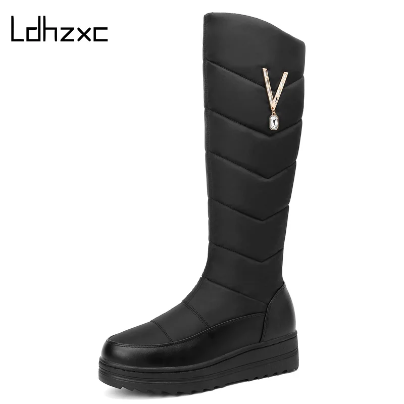 LDHZXC 2020 Russia new arrival winter snow boots women keep warm crystal zipper flat platform shoes woman knee high boots
LDHZXC 2020 Russia new arrival winter snow boots women keep warm crystal zipper flat platform shoes woman knee high boots