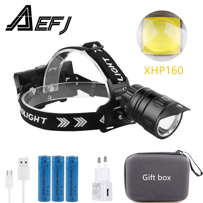 7000LM XHP99 XHP160-16Core Powerful LED Headlamp with IR Sensor USB Rechargeable Hunting head lamp Camping Flashlight head light
7000LM XHP99 XHP160-16Core Powerful LED Headlamp with IR Sensor USB Rechargeable Hunting head lamp Camping Flashlight head light