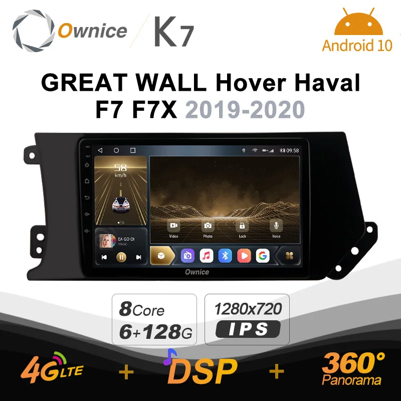 Ownice K7 6G+128G Ownice Android 10.0 Car Radio for GREAT WALL Hover Haval F7 F7X 2019 - 2020 GPS 2din 4G LTE 360 SPDIF No DVD
Ownice K7 6G+128G Ownice Android 10.0 Car Radio for GREAT WALL Hover Haval F7 F7X 2019 - 2020 GPS 2din 4G LTE 360 SPDIF No DVD