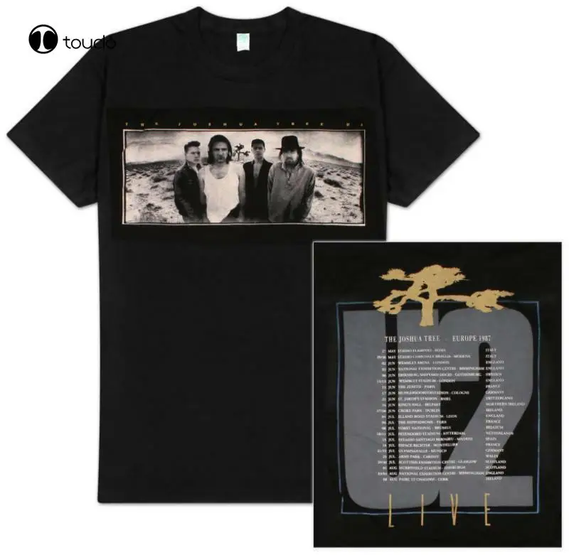 Официальная Мужская черная футболка U2 The joшуа дерева 1987 с Европейским турниром, импорт для США, индивидуальная футболка Aldult для подростков, унисекс, футболка с цифровой печатью
Официальная Мужская черная футболка U2 The joшуа дерева 1987 с Европейским турниром, импорт для США, индивидуальная футболка Aldult для подростков, унисекс, футболка с цифровой печатью