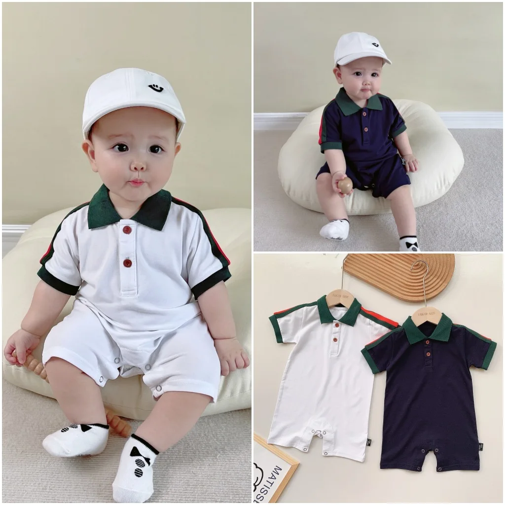 2021 New Fashion 0-2 Years Old Summer Baby Romper Suit Newborn Baby Boy Clothes Short Sleeve Handsome Jumpsuit
2021 New Fashion 0-2 Years Old Summer Baby Romper Suit Newborn Baby Boy Clothes Short Sleeve Handsome Jumpsuit