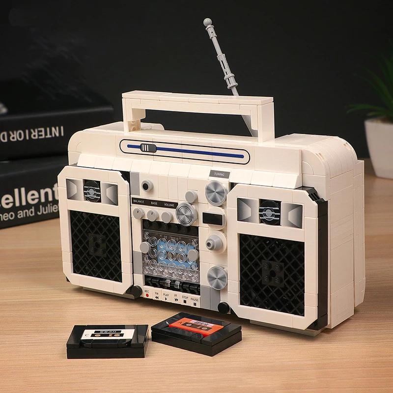 Магнитола в стиле ретро музыкальный рекордер домашняя машина 00938 3D модель сделай