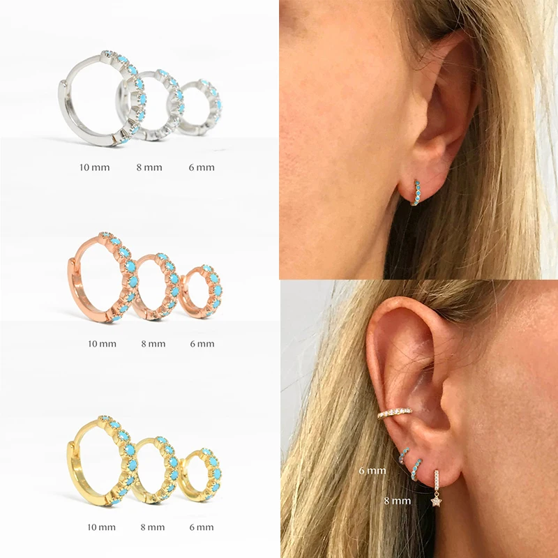 CANNER s925 Crystal 925 Sterling Silver Small Hoop Earrings for Women European&USA Zircon Jewerly Gold Silver Circle Earrings 
CANNER s925 Crystal 925 Sterling Silver Small Hoop Earrings for Women European&USA Zircon Jewerly Gold Silver Circle Earrings