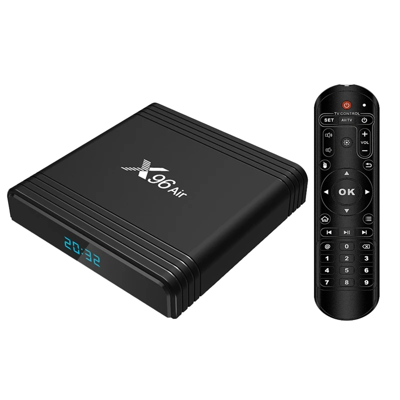 X96air Set-Top Box S905X3 Quad Core ARM Cortex A53 4G+64G Android 9.0 With BT+2.4G+5G Wifi Network TV Box Player
X96air Set-Top Box S905X3 Quad Core ARM Cortex A53 4G+64G Android 9.0 With BT+2.4G+5G Wifi Network TV Box Player