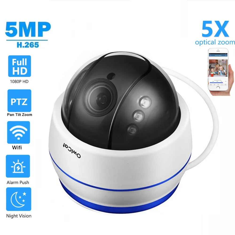 5-мегапиксельная Wi-Fi IP-камера PTZ 1080P 2,7-13,5 мм 5-кратный оптический зум объектив автофокуса Аудио Микрофон внутренняя Беспроводная сетевая каме...
5-мегапиксельная Wi-Fi IP-камера PTZ 1080P 2,7-13,5 мм 5-кратный оптический зум объектив автофокуса Аудио Микрофон внутренняя Беспроводная сетевая каме...
