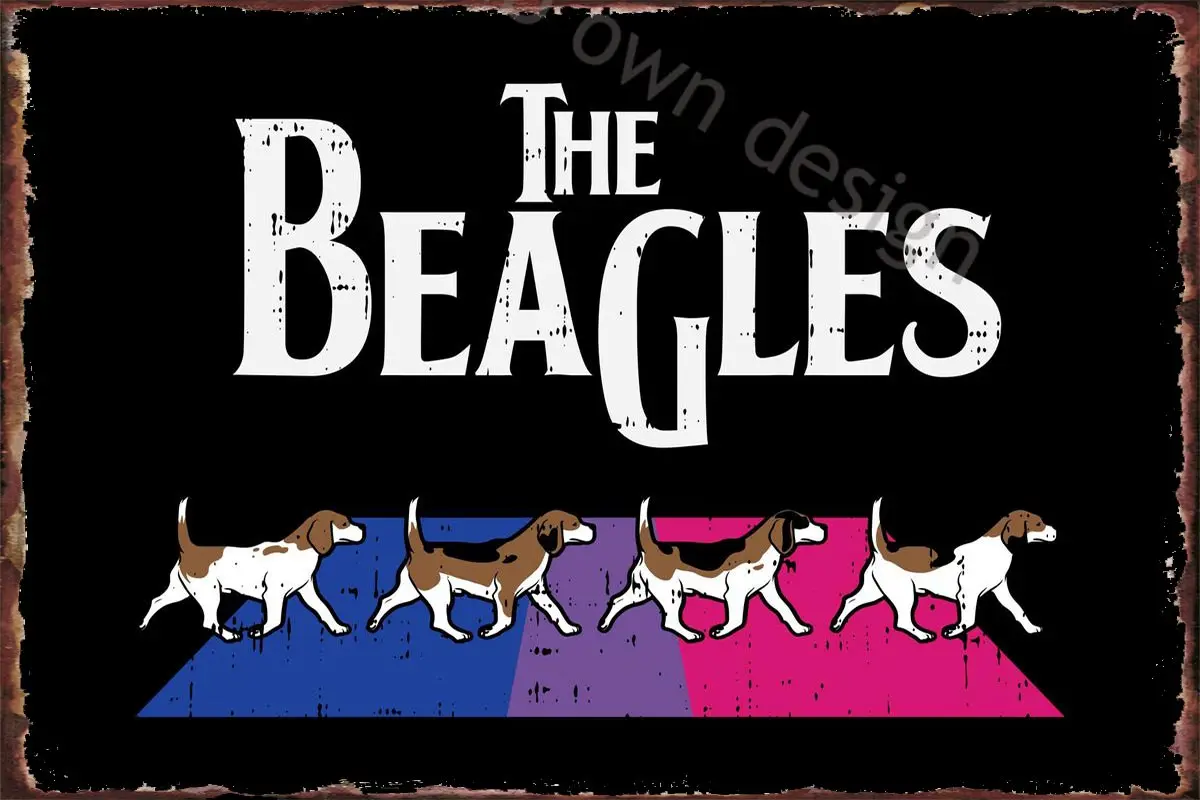 Жестяная Табличка Beagles в стиле ретро с изображением собаки 
Жестяная Табличка Beagles в стиле ретро с изображением собаки