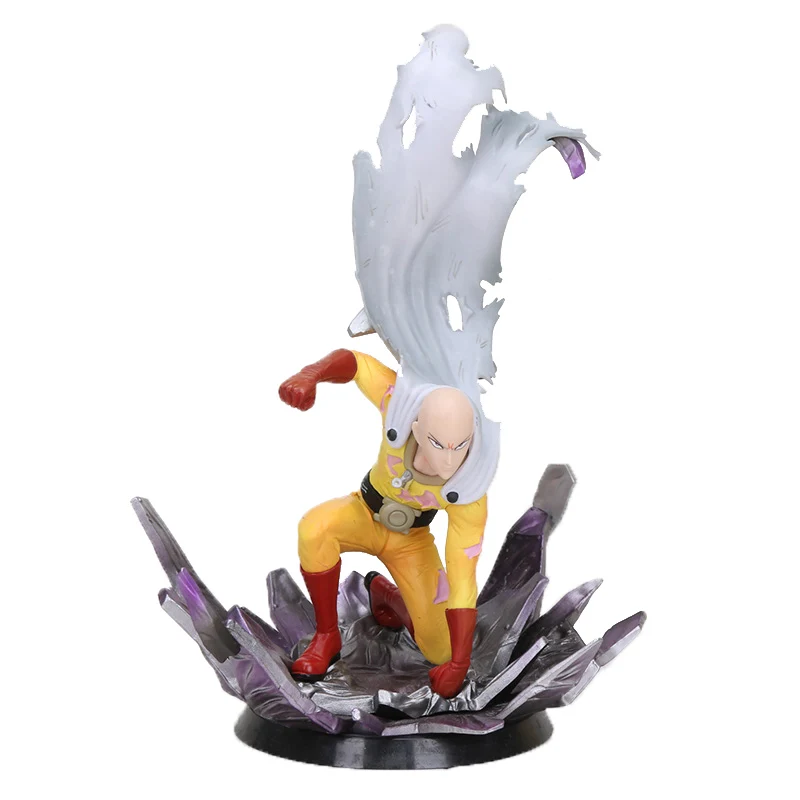 24 см One Punch Man рисунок Сайтама Генос 1/6 Масштаб Окрашенные Модель новогодние