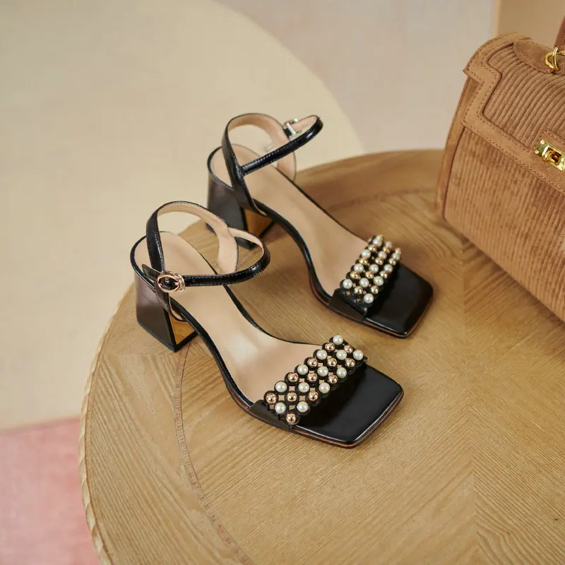 ESVEVA 2021 Elegant Summer Women Pumps Genuine Leather Buckle Sandals Fashion Square High Heel Female Shoes Size 34-39
ESVEVA 2021 Elegant Summer Women Pumps Genuine Leather Buckle Sandals Fashion Square High Heel Female Shoes Size 34-39