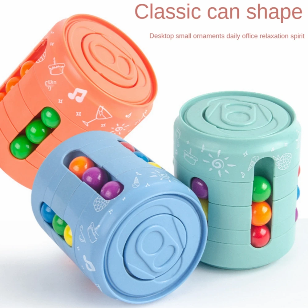 Can Cube Top Magic Colorful Beans Finger Spinning Relieves Stress Decompression Tool For Children And Adults
Can Cube Top Magic Colorful Beans Finger Spinning Relieves Stress Decompression Tool For Children And Adults