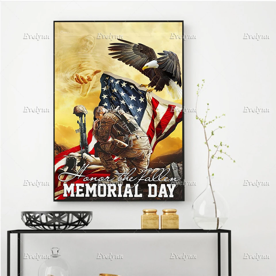 Honor The Fallen Retro Poster, Memorial Day Veterans, Patriotic, Home Decor Prints Wall Art Canvas Living Room Decoration Gift
Honor The Fallen Retro Poster, Memorial Day Veterans, Patriotic, Home Decor Prints Wall Art Canvas Living Room Decoration Gift