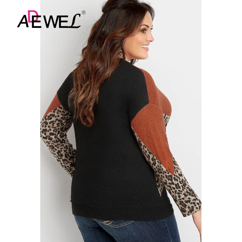 ADEWEL Orange Gray Plus Size Animal Print Splice Long Sleeve Pullover Women Tshirt Poleras Mujer De Moda 2019 Leopard Tops 5XL
ADEWEL Orange Gray Plus Size Animal Print Splice Long Sleeve Pullover Women Tshirt Poleras Mujer De Moda 2019 Leopard Tops 5XL