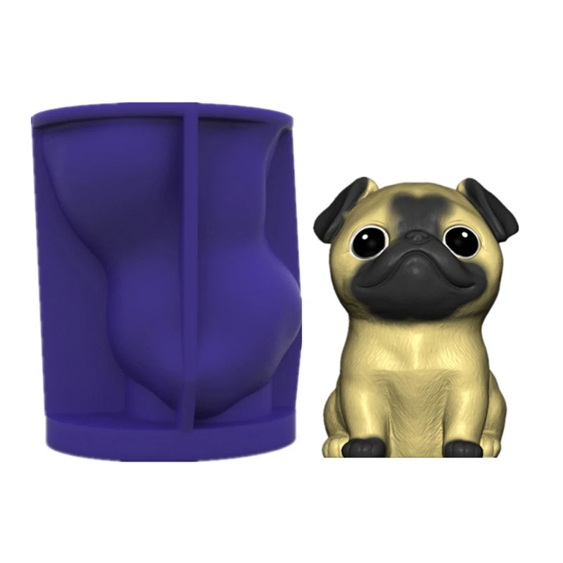 Cute Little Pug Dog Home Decorations Epoxy Resin Mold Ornaments Casting Silicone Mould DIY Crafts Plaster Candle Mold
Cute Little Pug Dog Home Decorations Epoxy Resin Mold Ornaments Casting Silicone Mould DIY Crafts Plaster Candle Mold