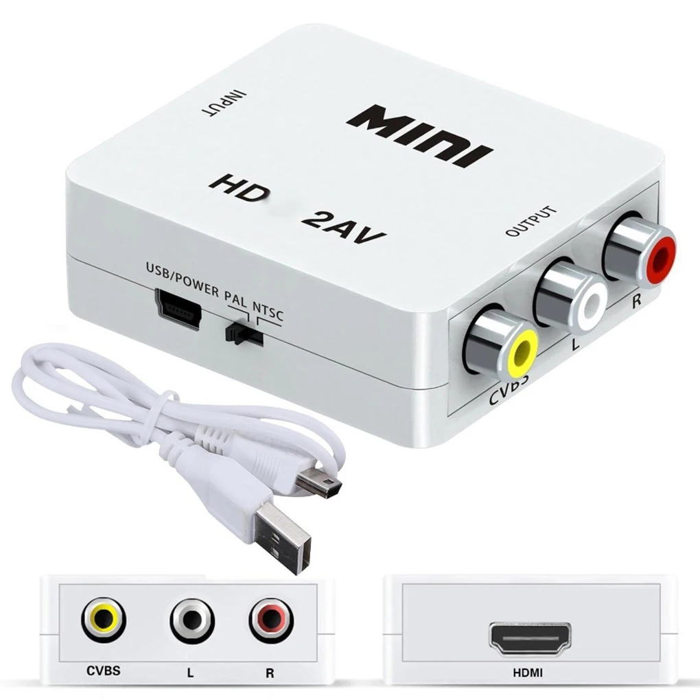 Mini HD To AV Adapter Portable PC Laptop To TV Projector Converter Home Office School Supplies
Mini HD To AV Adapter Portable PC Laptop To TV Projector Converter Home Office School Supplies