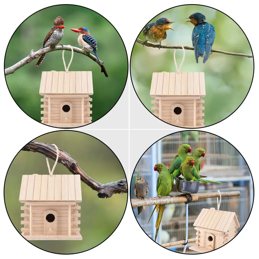 2Pcs Practical Bird Nest Hanging Bird Room Birds Hut Bed Outdoor Birds Accessory 
2Pcs Practical Bird Nest Hanging Bird Room Birds Hut Bed Outdoor Birds Accessory