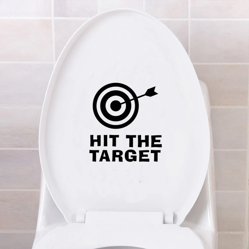 Funny Toilet Sticker HIT The Target Toilet Sticker Home Decor Wall Stricker Funny Wall Bathroom Waterproof vinyl PH57
Funny Toilet Sticker HIT The Target Toilet Sticker Home Decor Wall Stricker Funny Wall Bathroom Waterproof vinyl PH57