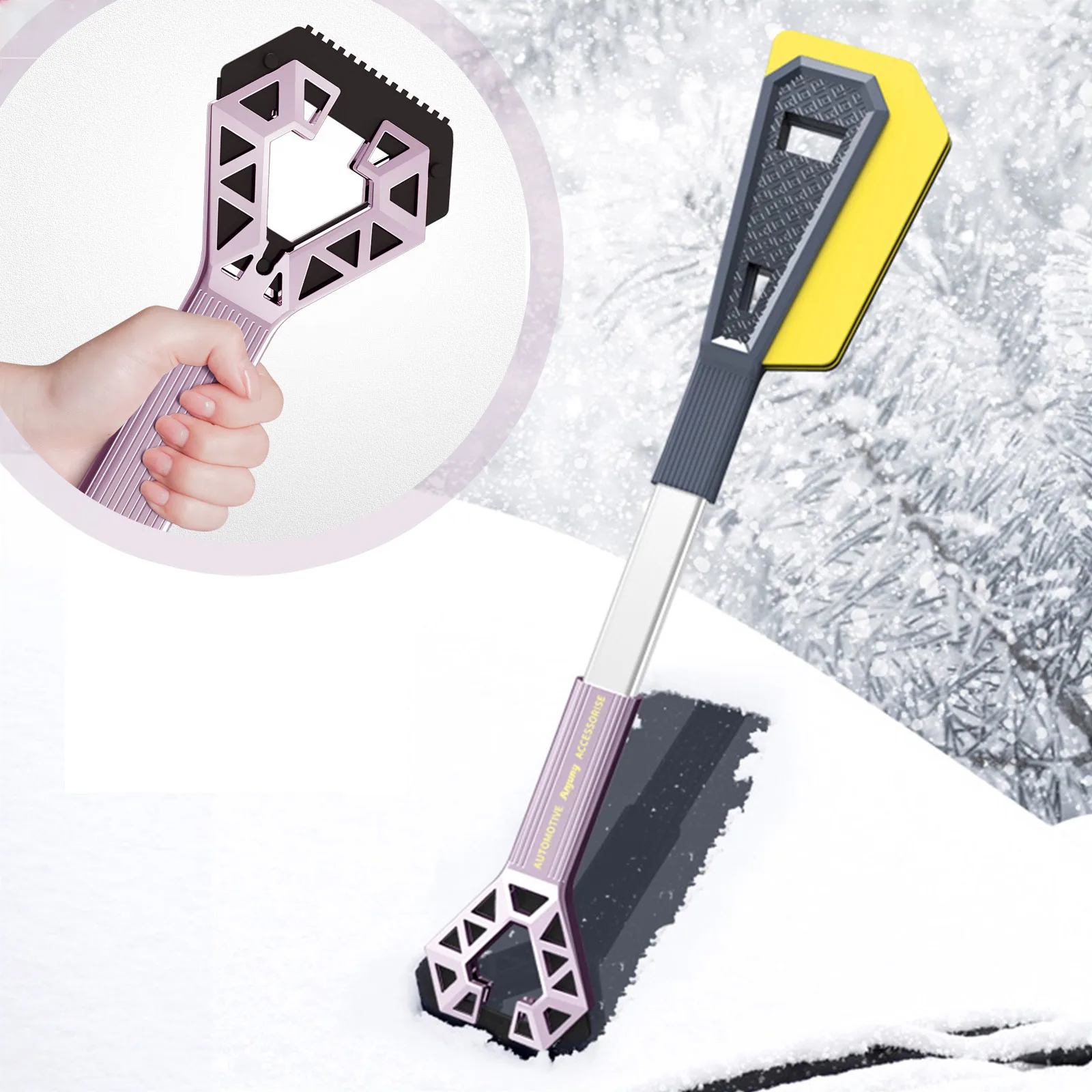 

Многофункциональная автомобильная лопата для снега 3 в 1, скребок для льда, съемная лопатка для лобового стекла, зимняя щетка для снега, лопатка для автоматического снега