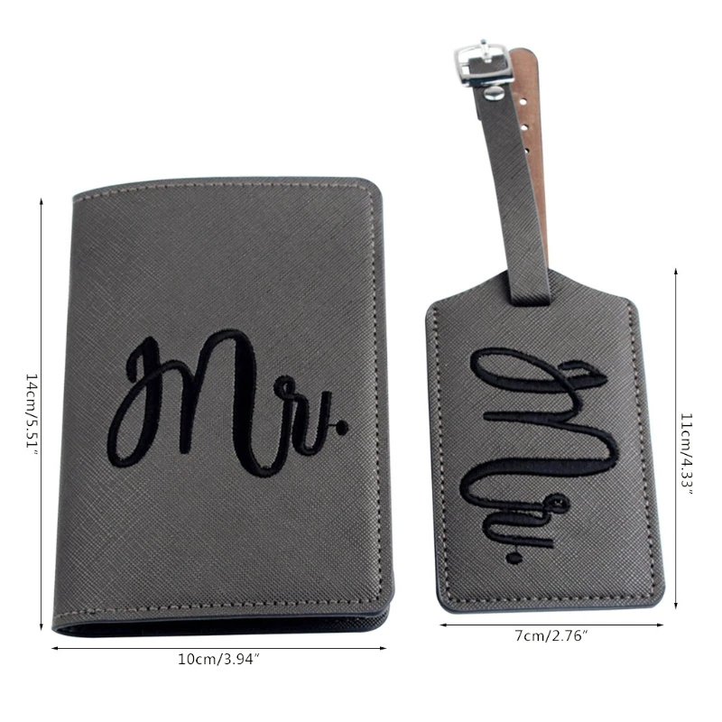 50LD 1Set PU Leather Luggage Bag Tag Embroidery Mr./Mrs. Passport Case Cover Wallet for Couples Honeymoon Travel Organizer
50LD 1Set PU Leather Luggage Bag Tag Embroidery Mr./Mrs. Passport Case Cover Wallet for Couples Honeymoon Travel Organizer