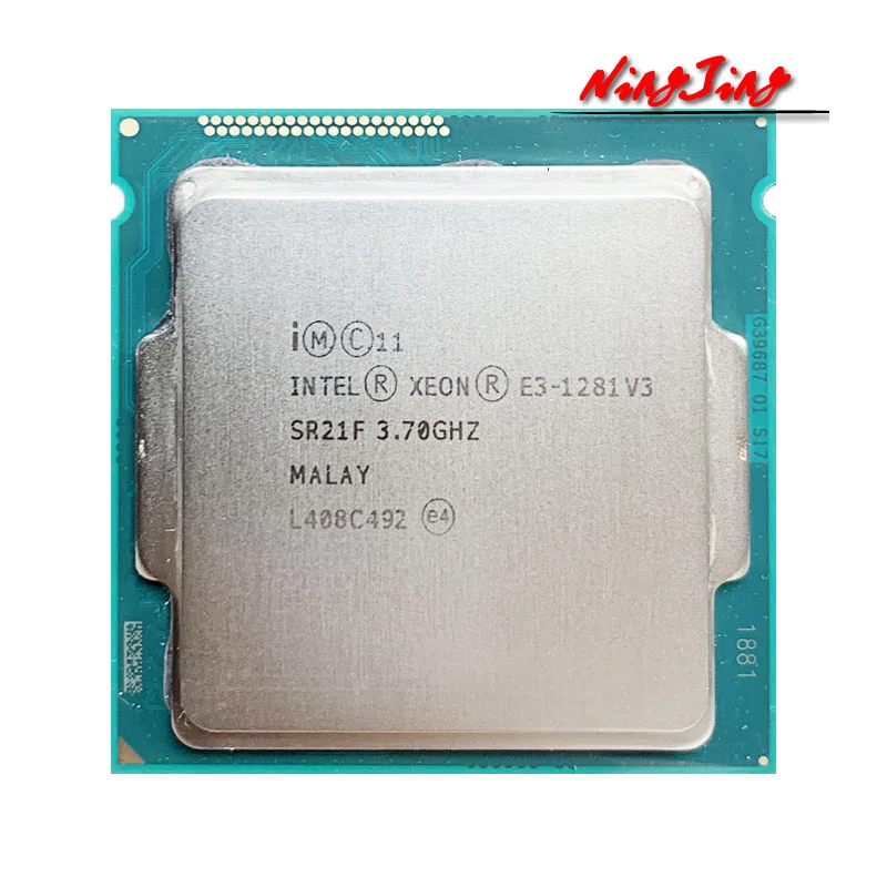 Процессор Intel Xeon Φ E3 1281v3 1281 v3 3 7 ГГц четырехъядерный восьмипоточный ЦПУ L2 = 1M L3 8M 82W