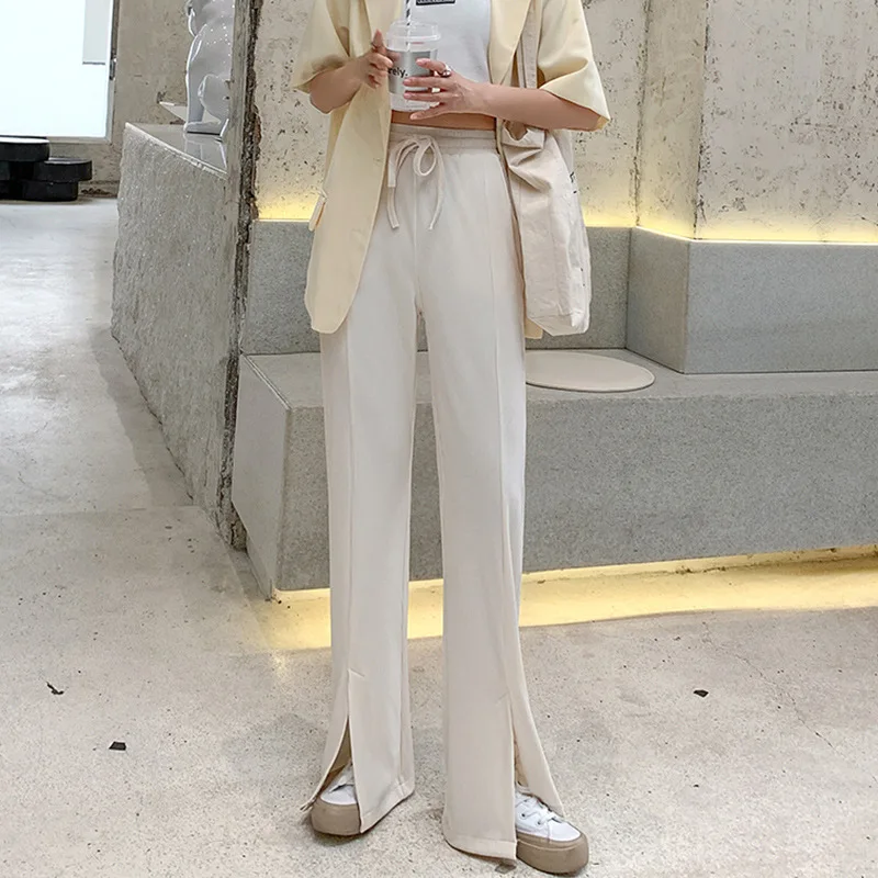2021 Women Joggers Sweatpants Thin Loose Split Fork Casual Wide Leg Pants Korean Baggy High Waisted Vintage Straight Trousers
2021 Women Joggers Sweatpants Thin Loose Split Fork Casual Wide Leg Pants Korean Baggy High Waisted Vintage Straight Trousers