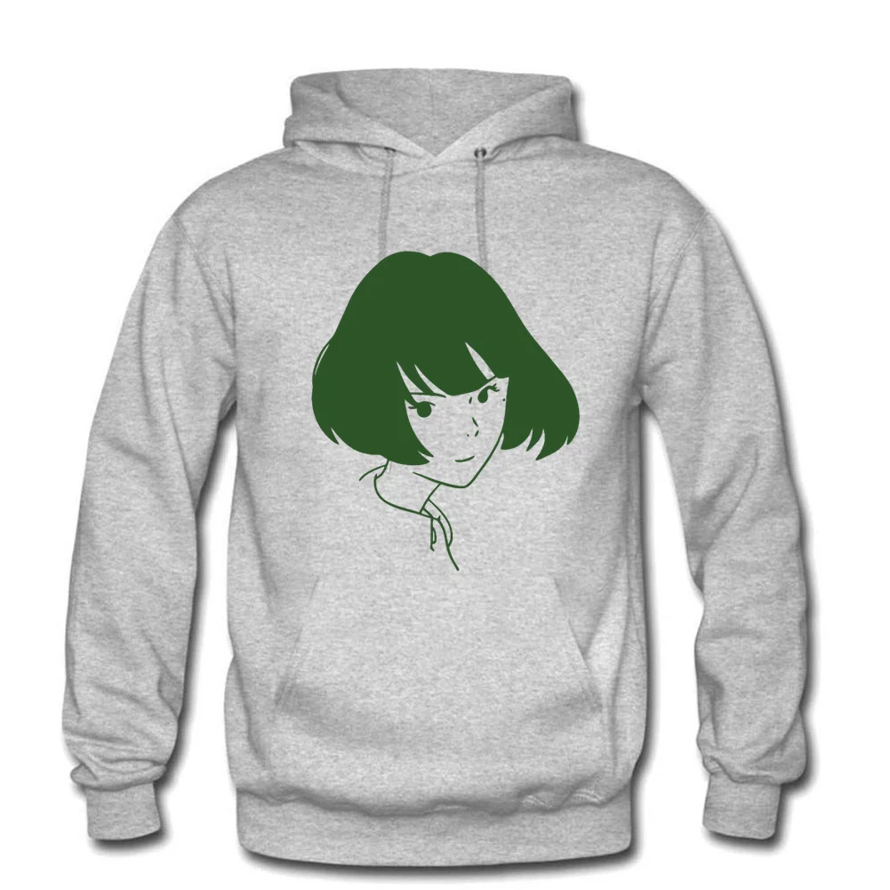 Мужские толстовки с капюшоном Tatami Galaxy Высококачественная хлопковая флисовая