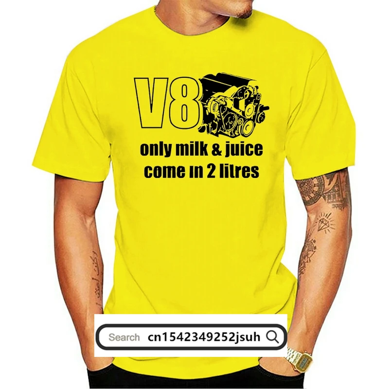 T Shirt Men Est V8 Car Engine Funny For Car Fan - White Car Racer Drifting Fan Tee 100% Cotton Brand 
T Shirt Men Est V8 Car Engine Funny For Car Fan - White Car Racer Drifting Fan Tee 100% Cotton Brand