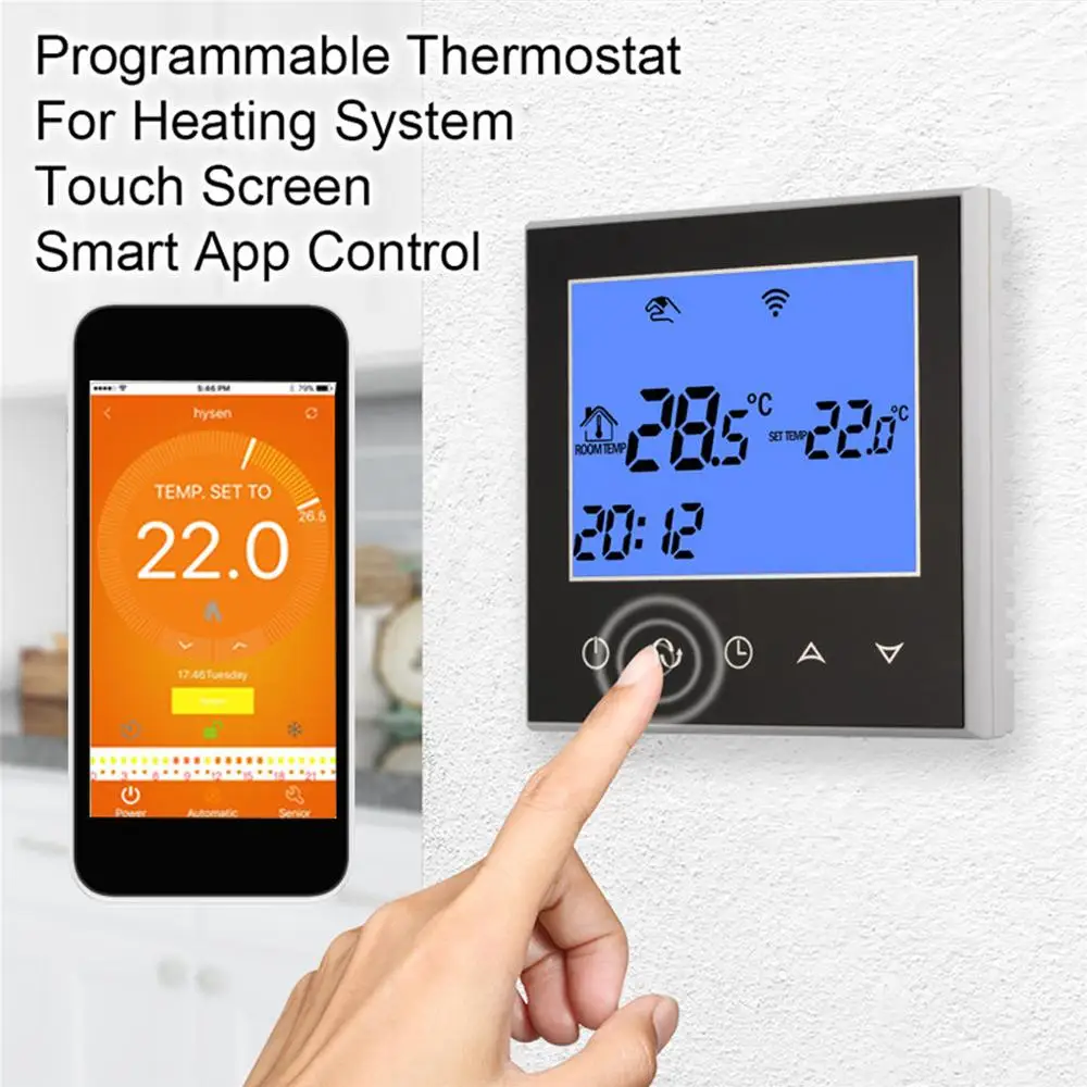 LCD Touch Screen Thermostat Heating Thermostat Electric Floor Heating Heating System Temperature Controller For Household Use
LCD Touch Screen Thermostat Heating Thermostat Electric Floor Heating Heating System Temperature Controller For Household Use