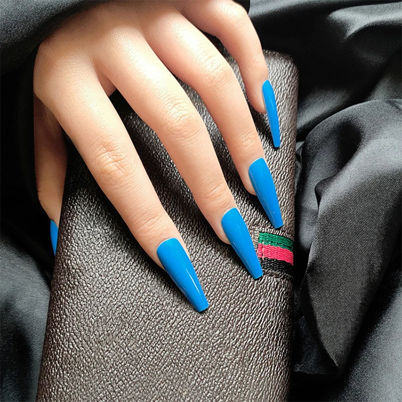 24 Pcs Long Ballet UV Plastic Fake Nails Solid Color Press On False Nail Tips Design Nail Art Nail Polish Tools For Manicure
24 Pcs Long Ballet UV Plastic Fake Nails Solid Color Press On False Nail Tips Design Nail Art Nail Polish Tools For Manicure