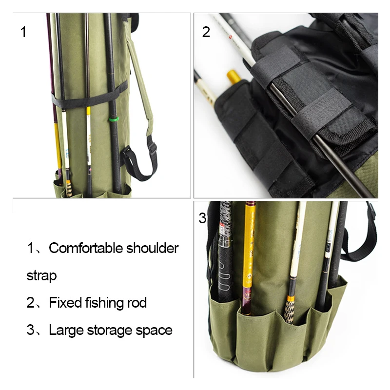 Fishing Rod Bag Fishing Bag Large Capacity Fishing Rod Bag Oxford Cloth Sea Rod Bag Fishing Gear Storage Bag 2021 Explosion
Fishing Rod Bag Fishing Bag Large Capacity Fishing Rod Bag Oxford Cloth Sea Rod Bag Fishing Gear Storage Bag 2021 Explosion