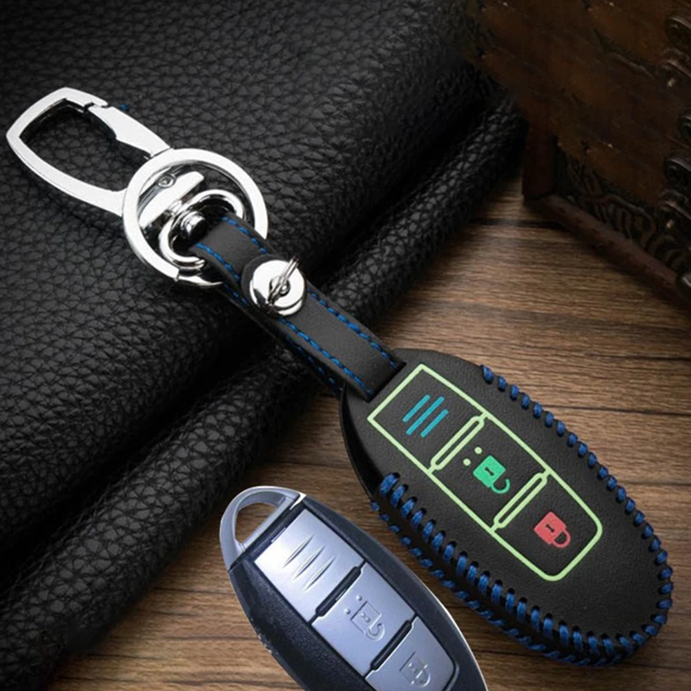 Luminous Leather Car Remote Key Cover Case Fob Shell Protection Shell For Nissan Teana Qashqai Keychain Auto Shell Accessories
Luminous Leather Car Remote Key Cover Case Fob Shell Protection Shell For Nissan Teana Qashqai Keychain Auto Shell Accessories