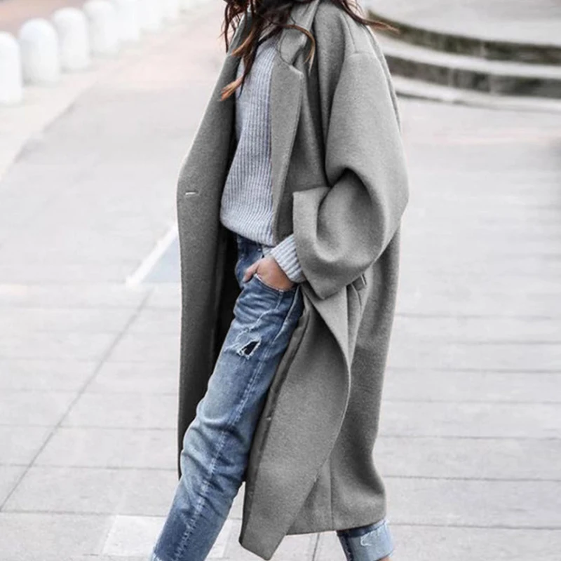 Warm Casual Solid Color Double-Sided Wool Coat Women Fashion High Street Long Overcoat Autumn Elegant Lapel Long Sleeve Jackets
Warm Casual Solid Color Double-Sided Wool Coat Women Fashion High Street Long Overcoat Autumn Elegant Lapel Long Sleeve Jackets