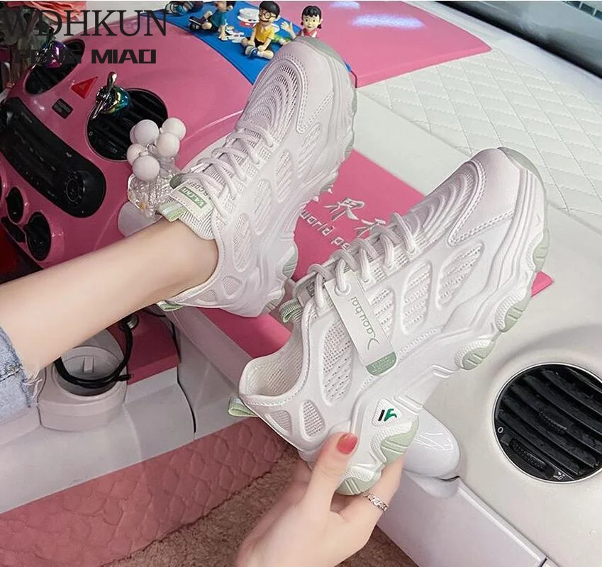Thick-Soled Casual Women's Shoes 2021 Summer Mesh Breathable Comfortable Soft Sneakers Light Non-Slip Running Shoes Women
Thick-Soled Casual Women's Shoes 2021 Summer Mesh Breathable Comfortable Soft Sneakers Light Non-Slip Running Shoes Women