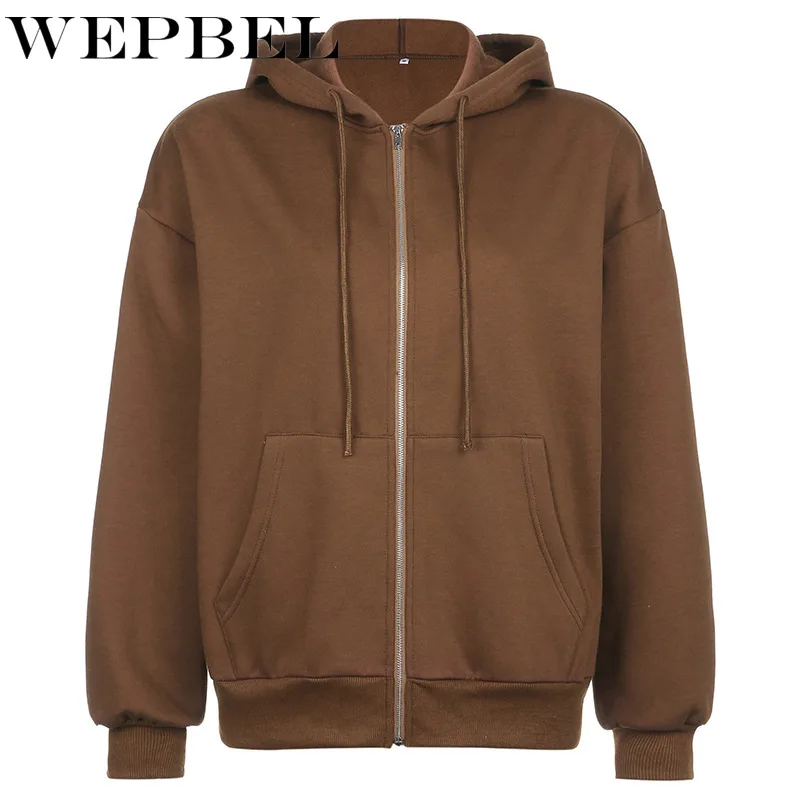 WEPBEL Women Winter Loose Fleece Warm Zipper Hoodies Ladies Elegant Pocket Hoode Coat Sweatshirt Top
WEPBEL Women Winter Loose Fleece Warm Zipper Hoodies Ladies Elegant Pocket Hoode Coat Sweatshirt Top