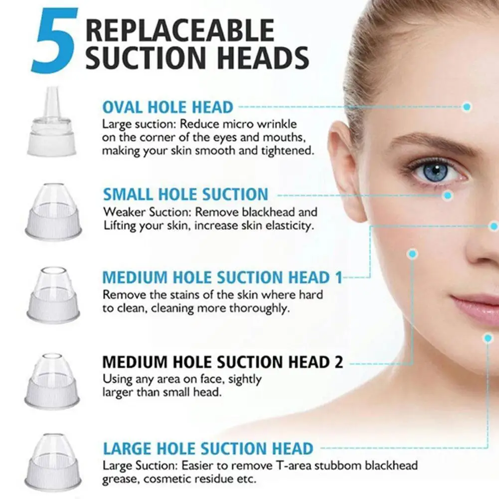 Инструмент для поглощения черных точек, Электрический косметический инструмент, микрокристаллический инструмент для очистки пор и уборки ... 
Инструмент для поглощения черных точек, Электрический косметический инструмент, микрокристаллический инструмент для очистки пор и уборки ...