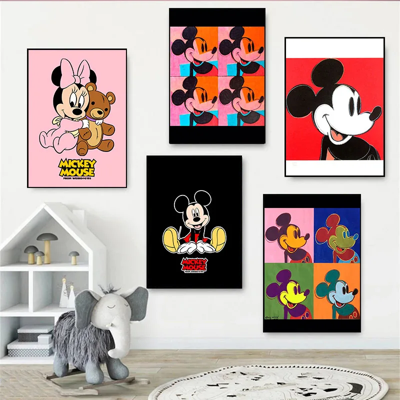 Disney Cartoon Mickey Mouse Canvas Painting Mickey Minnie Donald Duck Poster Art Wall Print Picture Children's Room Home Decor
Disney Cartoon Mickey Mouse Canvas Painting Mickey Minnie Donald Duck Poster Art Wall Print Picture Children's Room Home Decor
