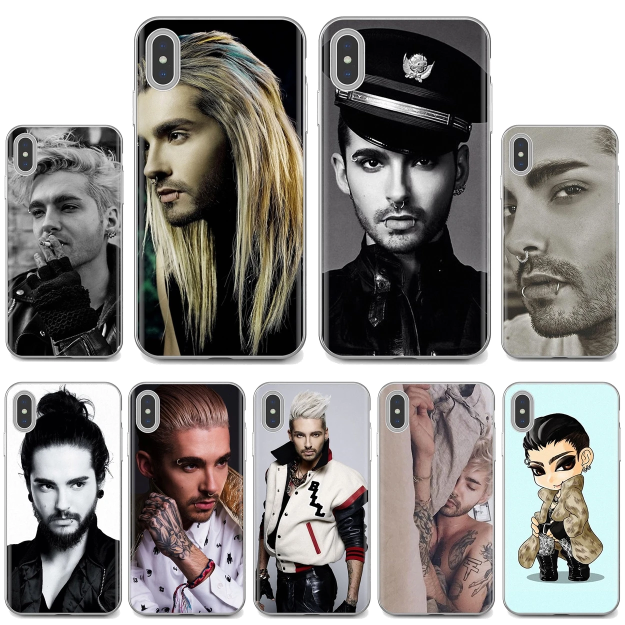 Bill Kaulitz Tokio Hotel For iPhone iPod Touch 11 12 Pro 4 4S 5 5S SE 5C 6 6S 7 8 X XR XS Plus Max 2020 Soft Case Covers
Bill Kaulitz Tokio Hotel For iPhone iPod Touch 11 12 Pro 4 4S 5 5S SE 5C 6 6S 7 8 X XR XS Plus Max 2020 Soft Case Covers