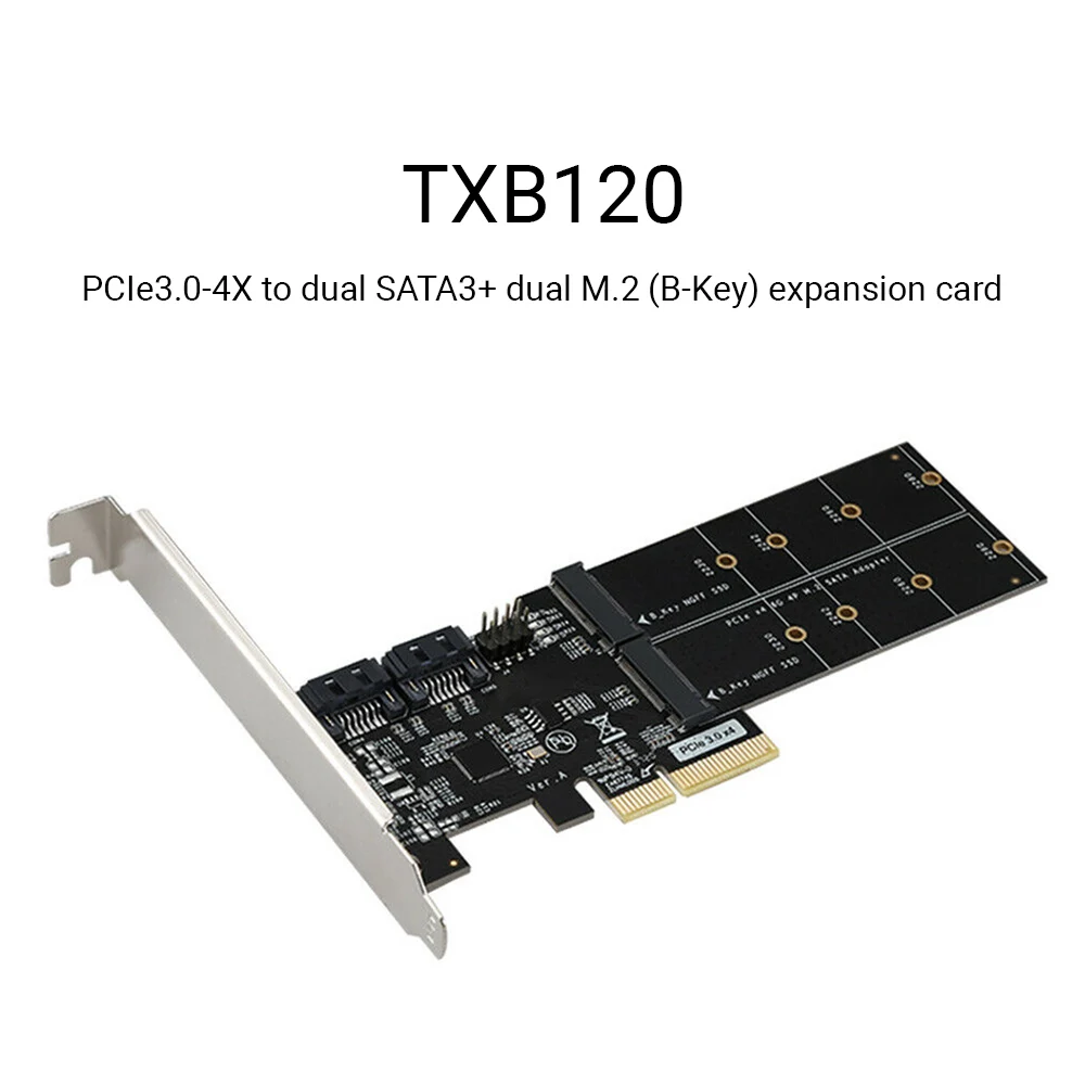 Карта расширения PCIE X4, PCIE 3,0-Dual SATA 3 + M.2, плата адаптера ASM116, чип 6 Гбит/с, адаптер для SSD 2230, 2242, 2260, 2280
Карта расширения PCIE X4, PCIE 3,0-Dual SATA 3 + M.2, плата адаптера ASM116, чип 6 Гбит/с, адаптер для SSD 2230, 2242, 2260, 2280