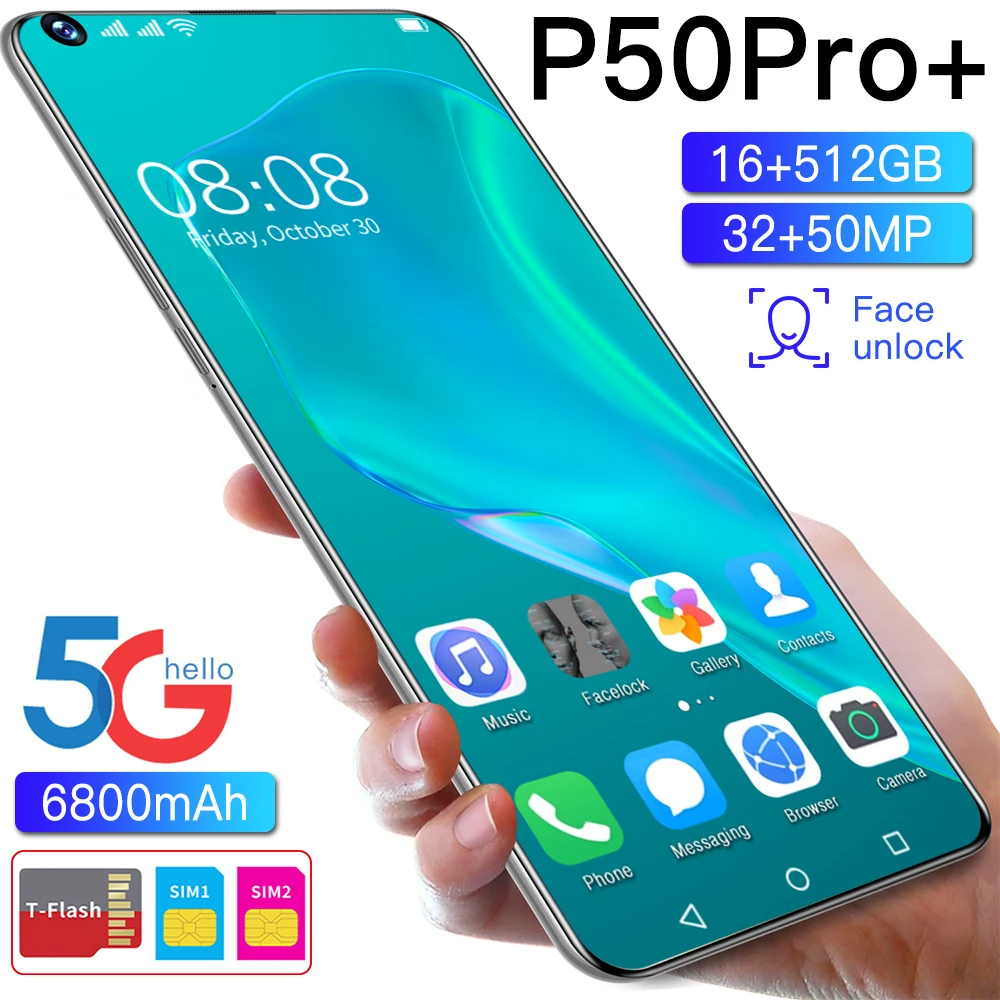 P50 Pro+ Global Version Smartphone 7.3 inch 16G+512G Android11.0 Mobile Phone Dual SIM Phone Support Google GPS Cellphone
P50 Pro+ Global Version Smartphone 7.3 inch 16G+512G Android11.0 Mobile Phone Dual SIM Phone Support Google GPS Cellphone