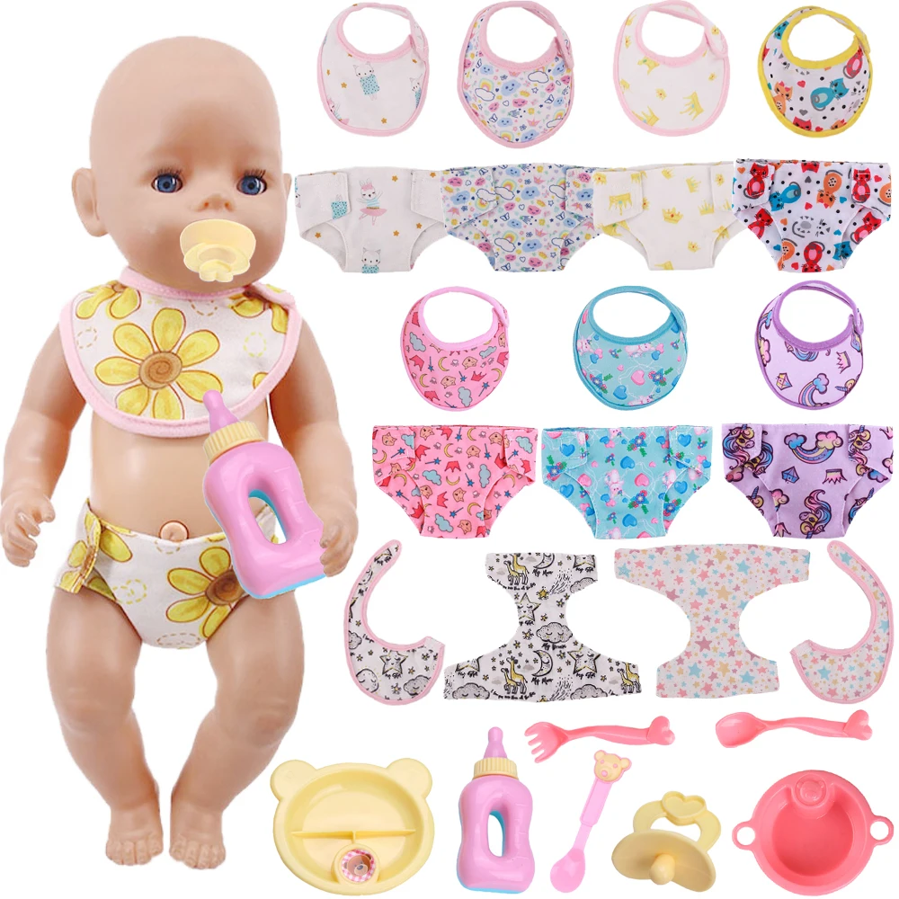 2Pcs/Lot Panties+Bibs Doll Clothes Accessories For 43Cm Baby New Born And 18Inch American Doll Generation Girl's Holiday Gift
2Pcs/Lot Panties+Bibs Doll Clothes Accessories For 43Cm Baby New Born And 18Inch American Doll Generation Girl's Holiday Gift
