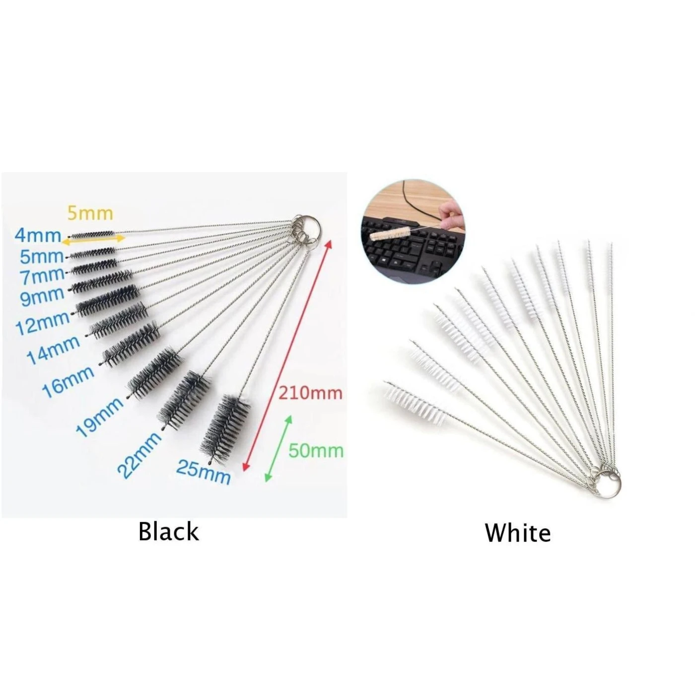 Removable Brushes Nylon Strip Type Cleaner Bottle Tube Pipe Long Handle High quality
Removable Brushes Nylon Strip Type Cleaner Bottle Tube Pipe Long Handle High quality