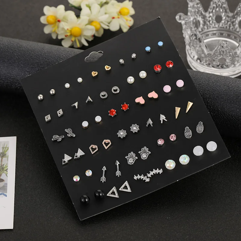 Luokey Antique Silver Color Stud Earrings Set Girls Trendy Geometric Triangle Arrow Heart Earrings Women Statement Jewelry Gifts
Luokey Antique Silver Color Stud Earrings Set Girls Trendy Geometric Triangle Arrow Heart Earrings Women Statement Jewelry Gifts